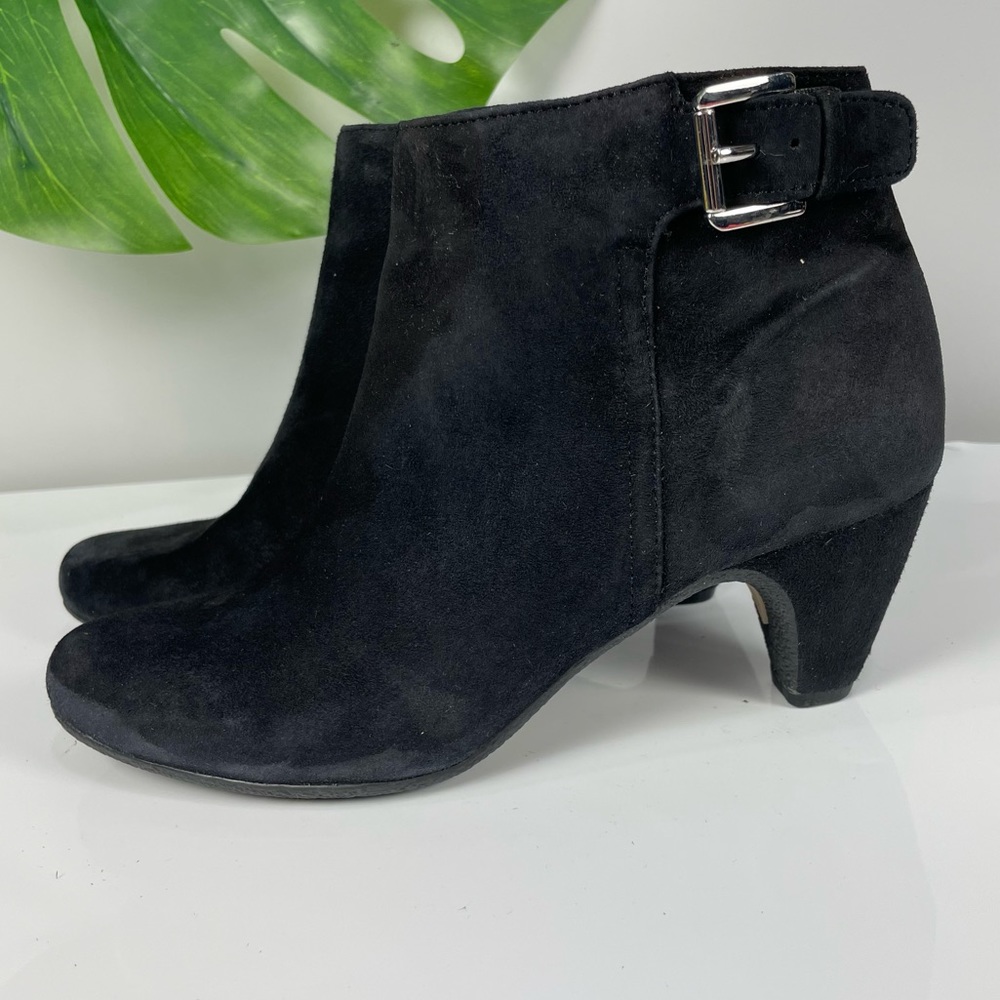 Sam Edelman black faux suede boots Sz 7 M